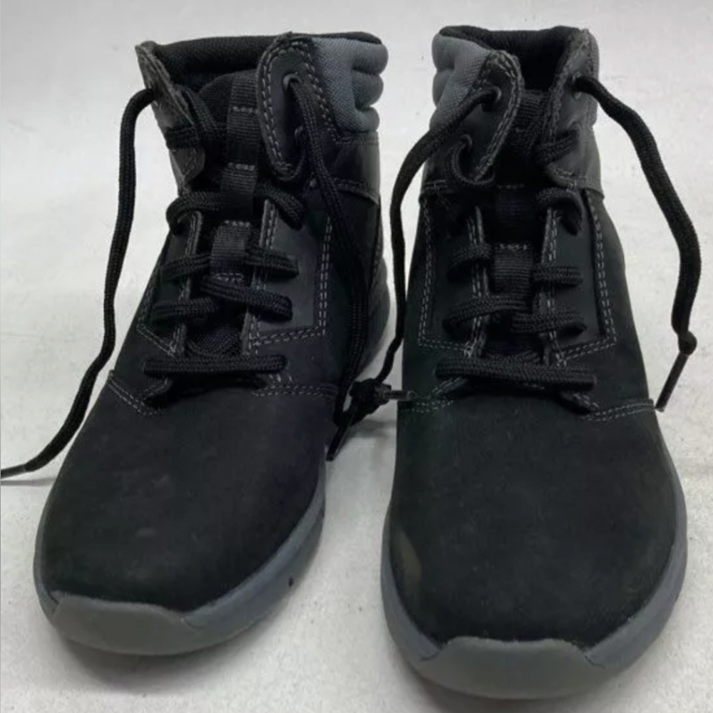 Timberland Boltero Mid Sneaker Boots, Nubuck Black & Grey, Boys  Size 2.5